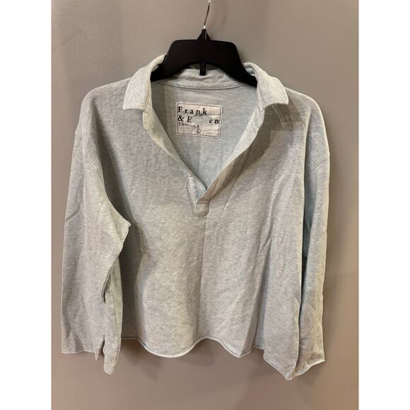 Frank & Eileen Patrick Popover Henley - Heather Blue - L - Picture 1 of 6